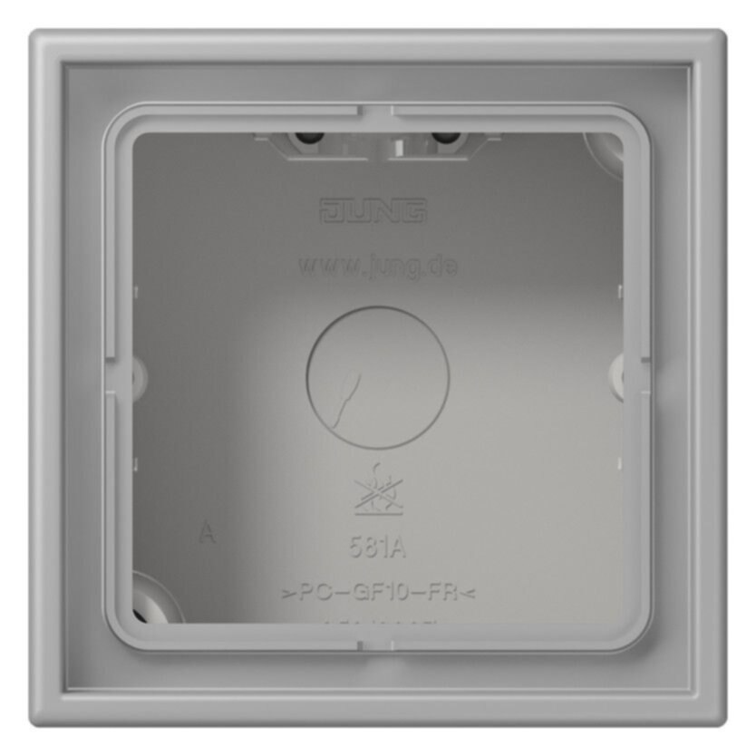 Jung Jung LC 581 A 204 AP-Kappe 1-fach Duroplast lackiert Serie LS gris moyen (32012)