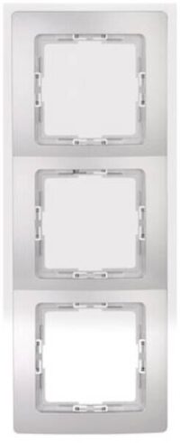 Kopp 308620061 Abdeckrahmen 3-fach PAR silb.
