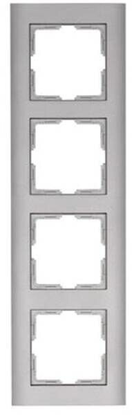 Kopp Kopp 402847065 Abdeckrahmen 4-fach Athenis stahl