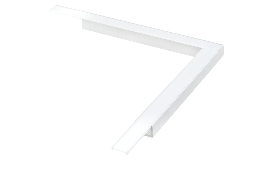 SG Leuchten SG LEUCHTEN Dekorelement weiß Aluminium L200mm 391460 H16mm