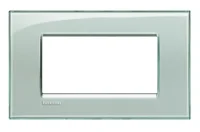 BTicino LNA4804KG LivingLight Abdeck- rahmen für Kompaktinstallation 4M Eisgrau