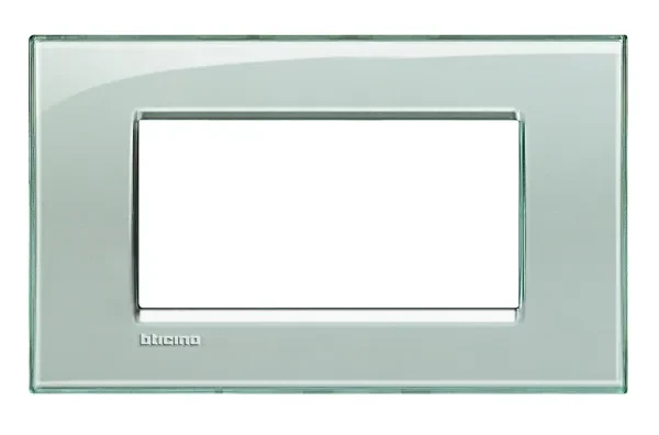 BTicino LNA4804KG LivingLight Abdeck- rahmen für Kompaktinstallation 4M Eisgrau