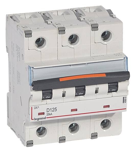 Legrand Legrand 409842 DX3 LS-Schalter D 125A 3-polig 25kA 400VAC 3TE