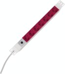 Kopp 931704011 Profiversal 7-fach für USV H05VV-F3G1,5qmm 10A 250V aluminium-rot