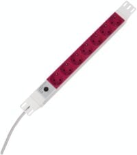 Kopp 931704011 Profiversal 7-fach für USV H05VV-F3G1,5qmm 10A 250V aluminium-rot