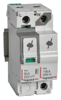 Legrand 412256 Kombiableiter Typ 1+2 1+1 Schaltung für TT/TN-S 230/400V 8kA