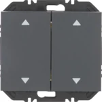 Berker Modul Wippe 2-fach Aufdr. K.1 anthrazit 24127206