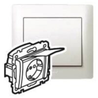 Legrand 771564 Steckdose (SL) Berührungsschutz Klappdeckel Galea perlmutt