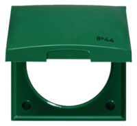 Berker 0918282590 Rahmen m.Klappdeckel u Aufdruck "IP44" Integro Flow gn