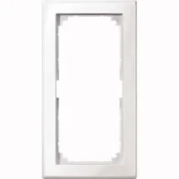 Merten Rahmen 2 fach pws/gl ohne Mittelsteg 478819