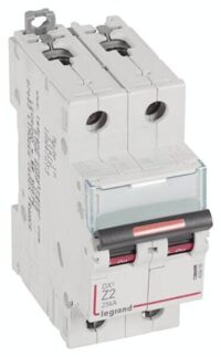 Legrand 409908 DX3 LS-Schalter Z 2A 2-polig 25kA 400VAC 2TE