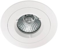 SG LEUCHTEN Einbaustrahler 35W HV weiß POLAR 912962 GU10 matt Aluminium IP44 80x68mm
