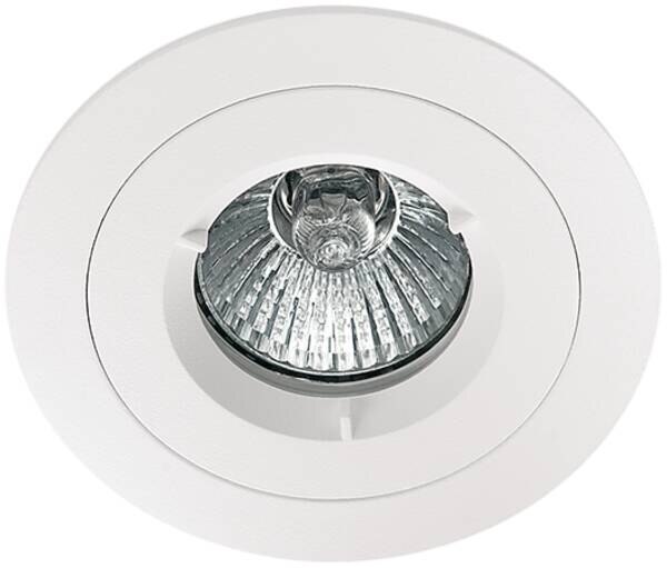 SG LEUCHTEN Einbaustrahler 35W HV weiß POLAR 912962 GU10 matt Aluminium IP44 80x68mm