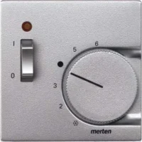 Merten Zentralplatte alu für Raumther.Einsatz 536160