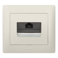 Legrand 771575 Abdeckung VDI 30° flach RJ45 Beschriftungsträger Galea perlmutt