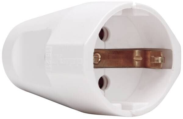 Kopp Kopp 182102051 Schuko-Schalenkupplung f.3x1,5qmm IP20 arktis-weiß