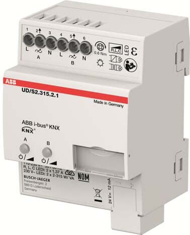 ABB ABB Stotz S&J LED-Dimmer 2 x 315 W/VA, B UD/S2.315.2.1