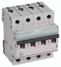 Legrand 403564 TX3 LS-Schalter C 25A 4-polig 6kA 400VAC 4TE