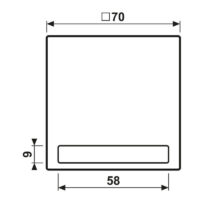 Jung Klappdeckel mit Abdeckung 50x50mm LS 990 BFNAKL RT
