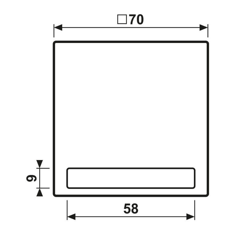 Jung Jung Klappdeckel mit Abdeckung 50x50mm LS 990 BFNAKL RT
