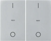 Berker Abdeckung Tastsensor-Modul 2-fach aluminium 80962371