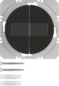 Berker KNX-Funk Wandsender 2-fach schwarz glänzend 85656131