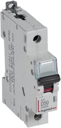 Legrand 409437 DX3 LS-Schalter D 50A 1-polig 10kA 230/400VAC 1TE