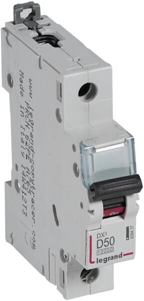 Legrand Legrand 409437 DX3 LS-Schalter D 50A 1-polig 10kA 230/400VAC 1TE