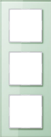 Jung Glasrahmen 3-fach matt/weiß waage/senkrecht AC 583 GL WMT