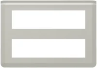 Legrand 079337L Rahmen 2x8-modulig horizontal Mosaic Aluminium