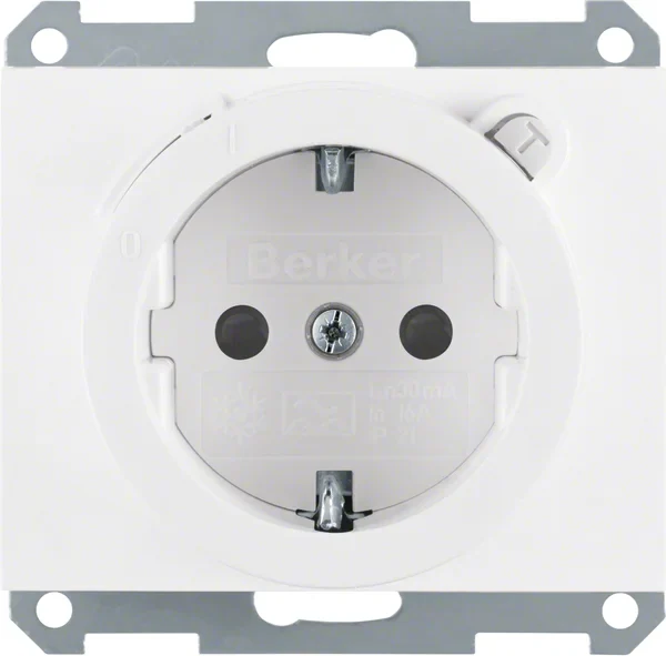 Berker Berker SCHUKO-Steckdose pws/gl 47087009