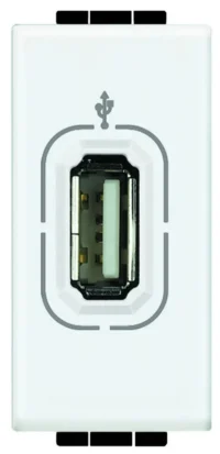 BTicino N4285 Anschlussdose USB 1M Weiß