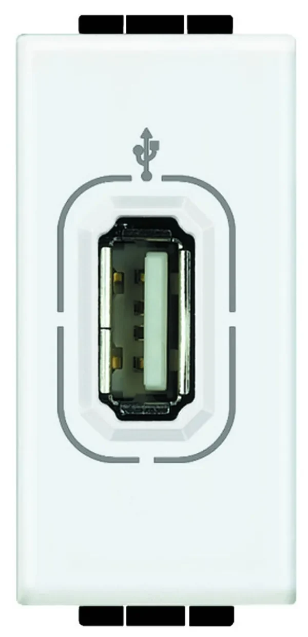 Legrand BTicino N4285 Anschlussdose USB 1M Weiß