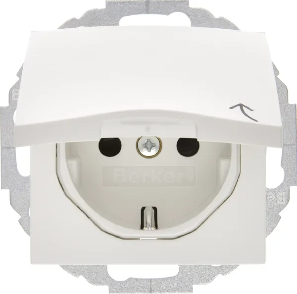 Berker Berker Schuko-Steckdose pws + Klappdeckel 47441909