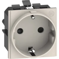 BTicino KM4141A LivingNow Schuko Steckdose mit schraublosem Anschluss Sand