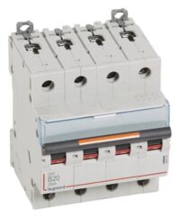 Legrand 409743 DX3 LS-Schalter B 20A 4-polig 25kA 400VAC 4TE