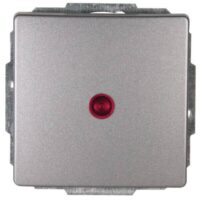 Kopp 601697083 Kontrollschalter mit Linse beleuchtet 10AX 250V VENEDIG platin