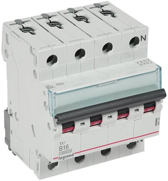 Legrand Legrand 404140 TX3 LS-Schalter B 16A 3-polig+N 10kA 400VAC 4TE