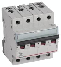 Legrand 403777 TX3 LS-Schalter D 50A 4-polig 6kA 400VAC 4TE