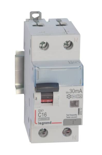 Legrand 411312 DX3 Fi/LS-Schalter C 16A 1P+N 10kA 30mA Typ F-G 230VAC 2TE