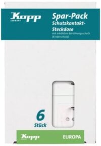 Kopp 117913080 Schutzkontaktsteckdose KS 16A 250V Pack:6 Europa arktis