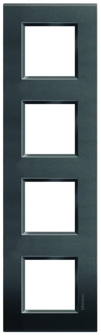 BTicino LNA4802M4AR LivingLight Abdeckrahmen 4-fach 2+2+2+2M Anthrazit