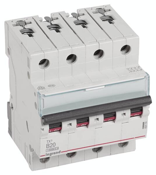 Legrand Legrand 404155 TX3 LS-Schalter B 20A 4-polig 10kA 400VAC 4TE