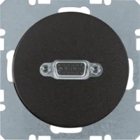 Berker VGA Steckdose schwarz/glänzend 3315402045