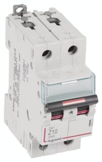 Legrand 409912 DX3 LS-Schalter Z 10A 2-polig 25kA 400VAC 2TE