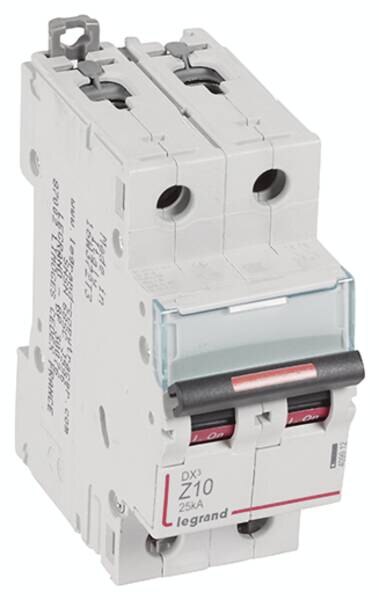 Legrand Legrand 409912 DX3 LS-Schalter Z 10A 2-polig 25kA 400VAC 2TE