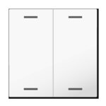 MDT Wippe für KNX Taster Light 63 weiß glänzend Neutral BE-TAL63W204.01