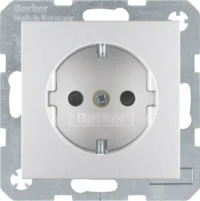 Berker Schuko-Steckdosealu matt 41231404