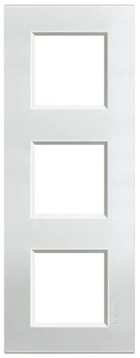 BTicino LNA4802M3AG LivingLight Abdeckrahmen 3-fach 2+2+2M Silber