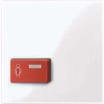 Merten Zentralplatte alpinweiß/gl für Ruftaster 450425